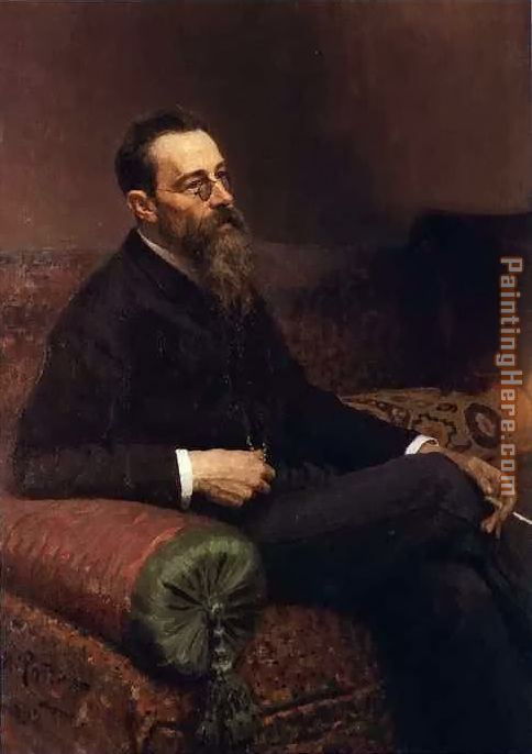 Il'ya Repin Portrait of the Composer Nikolay Rymsky-Korsakov